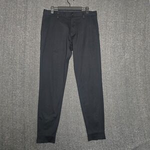 Rhone Commuter Pants Men's 31 Black‎ Performance Stretch Tapered Fit Ankle Zip
